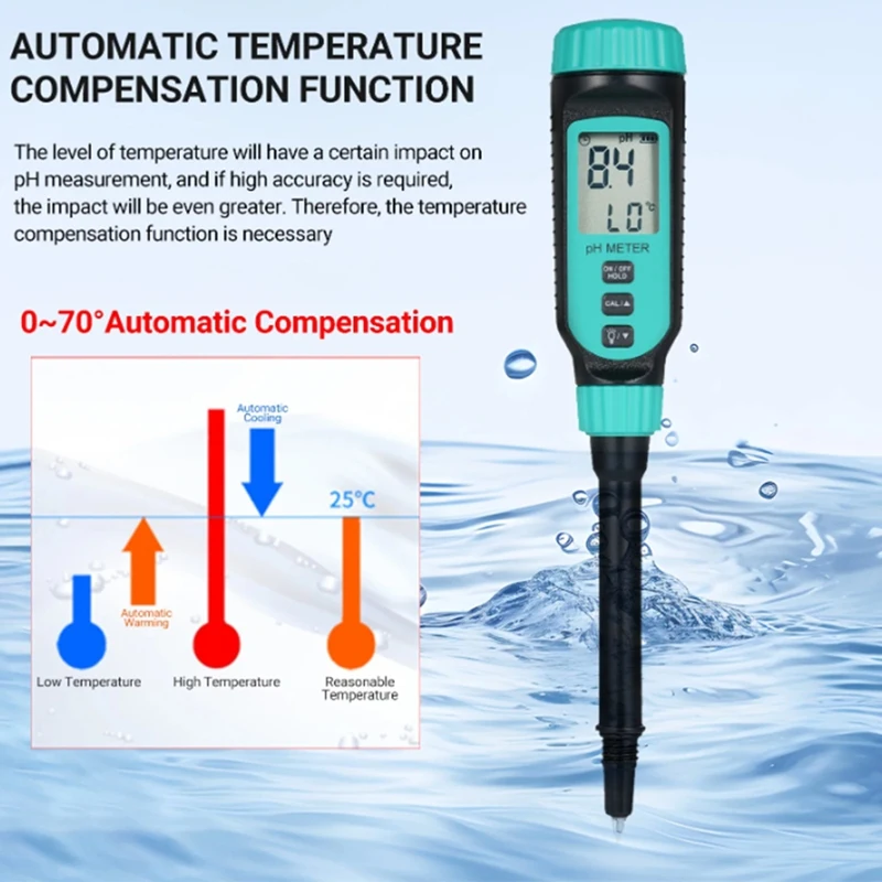 Digital Soil PH Meter Moisture Monitor Temperature Sunlight Tester For Gardening Plants Farming With Blacklight