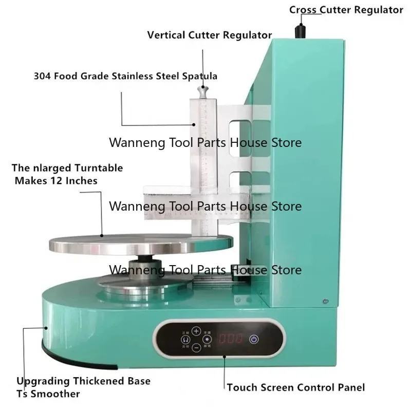 High Speed Cake Creamer Maker 60Rpm Better Cake Embryo Straightening Machine for Precision Cake Cream Plastering Refining