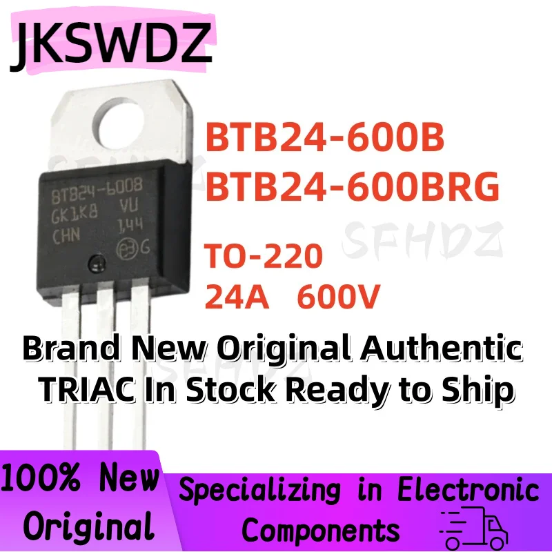 10/20/30PCS BTB24-600BRG BTB24-600B BTB24600B TO-220 24A 600V Brand New Original Authentic TRIAC In Stock Ready to Ship