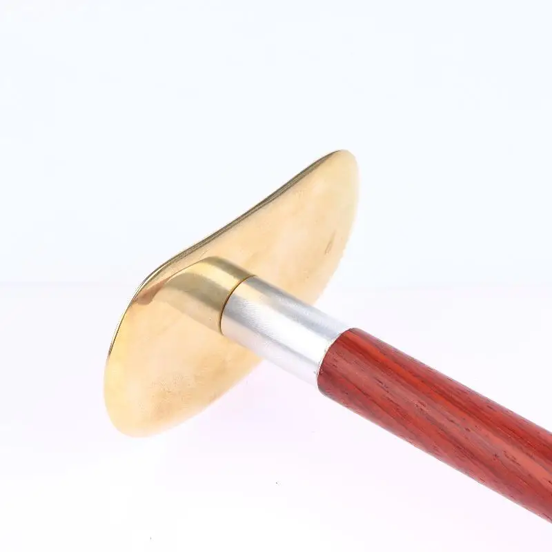 Gua-Sha-Tool aus Holz und Messing – Natürliche Massage für Gesicht/Körper, Lymphdrainage, Hautpflege und Schmerzlinderung – Detail 11