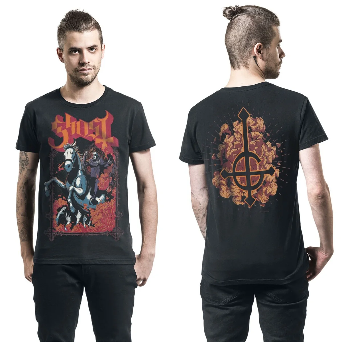 2026 Ghost Graphic Cotton T-shirt Unisex Summer Short Sleeve Fashion Brand Tee Luxury Casual Vintage Tees
