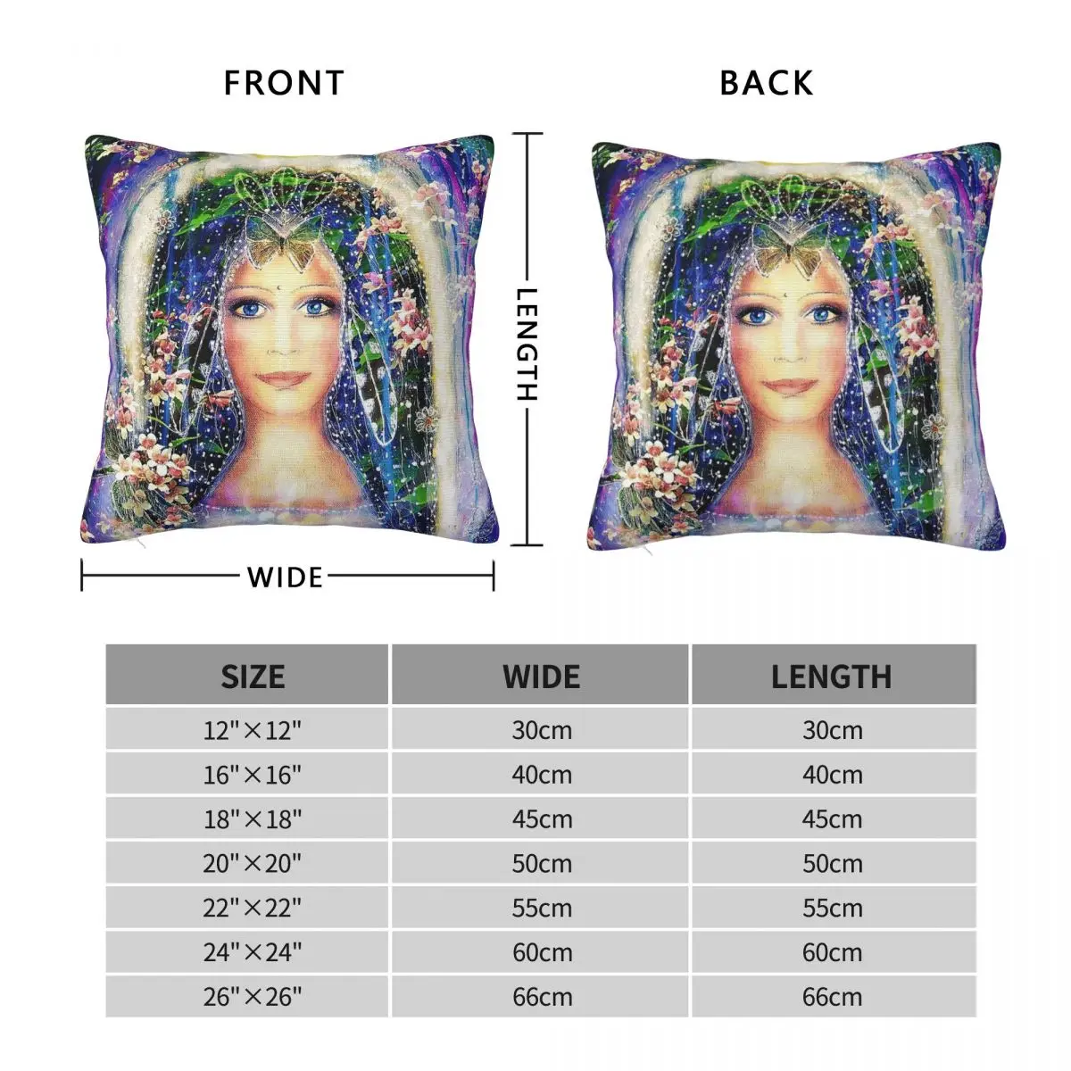 Anticipation Of Happiness Square Pillowcase Polyester Linen Velvet Creative Zip Decor Sofa Cushion Cover