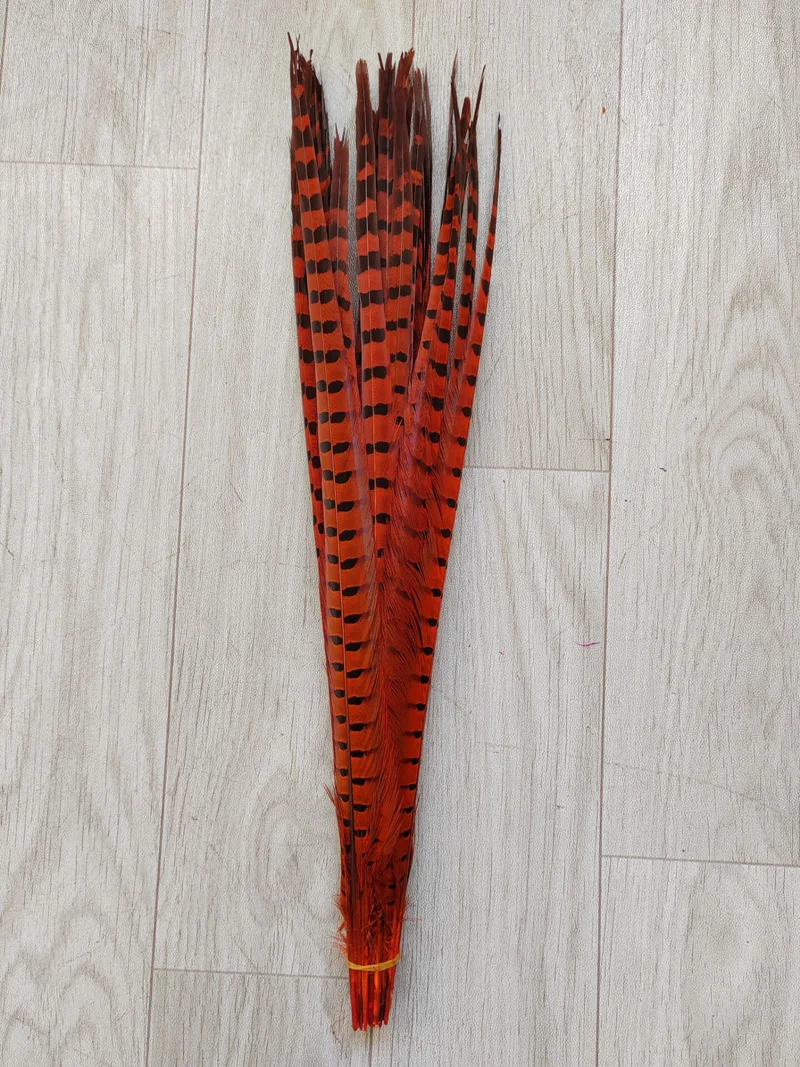 5Pcs/Lot! 45-54CM  Wholesale Colored Ringneck Pheasant Tail Feathers for Crafts  Large Decorative Feather Tail Festival Carniva