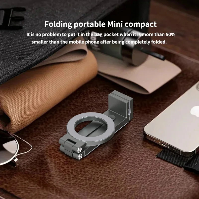 TEUCER TG-1 Magnetischer Autotelefonhalter, Ständer, Magnet, Autohalterung, Unterstützung für Macsafe iPhone 15 14 13 12 Samsung Xiaomi