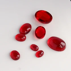 10 pz rosso imitazione agata resina occhio di gatto anello viso ovale uovo viso tornante materiale intarsiato strass fai da te Patch fatta a mano