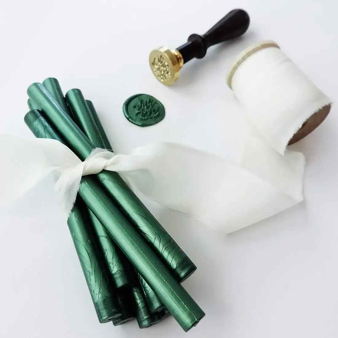 8Pcs Gun Sealing Wax Sticks for Wax Seal Stamp - Metallic Antique Gold,Great for Wedding Invitations,Cards Envelopes,Snail Mails
