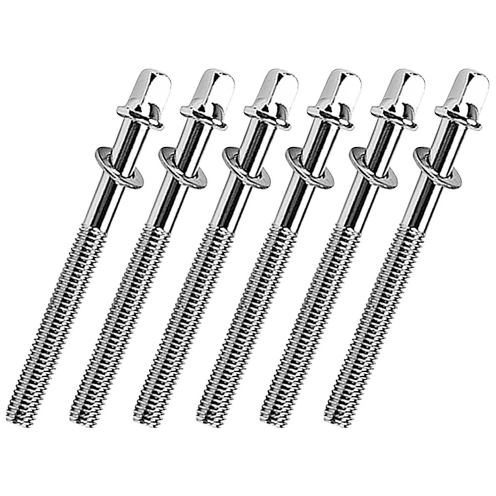 6 Pcs Drum Screws Accessories Bass Repair Kit Tight Tension Rods Metal Snare Lug Mounting