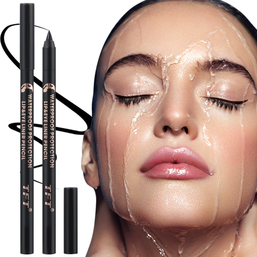 Kleurrijke Waterdichte Eyeliner Pen Snel Droog Gladde Matte Zwarte Vloeibare Eyeliner Lang Laatste Onderste Wimper Potlood Cosmetica Beginnende