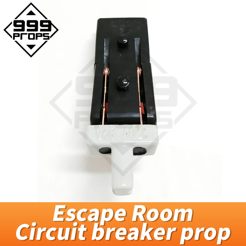 Escape room circuit breaker prop escape flip switch when breaker in correct position,the mag lock opens