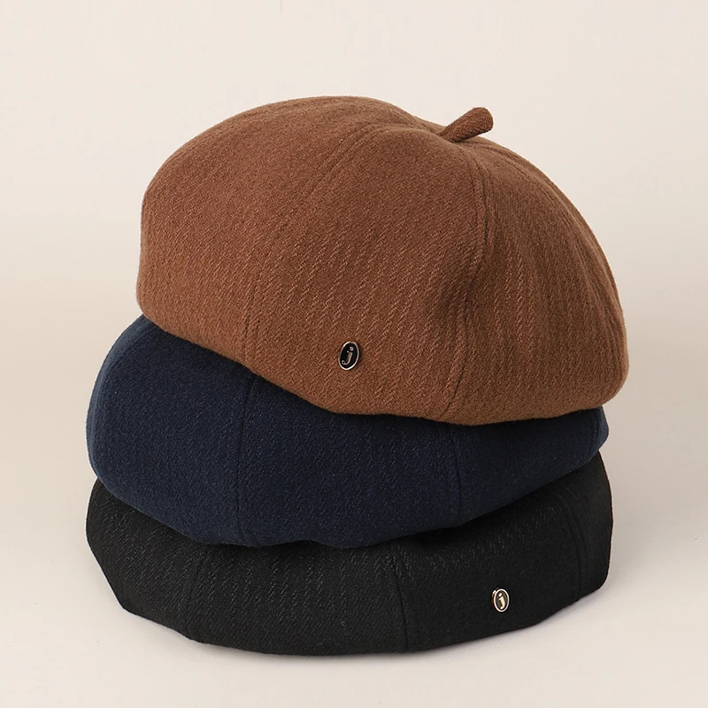 

Hat Women Beret Autumn Winter Windproof Warm Accessory For Outdoor Casual Fashion Sun Protection