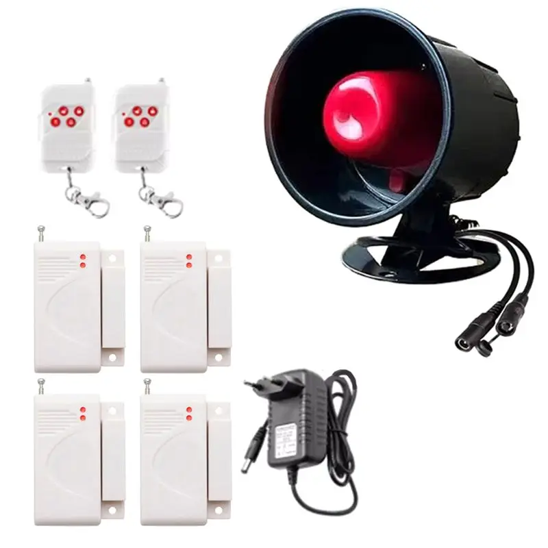 

Беспроводная система сигнализации PHILE-433Mhz для домашней безопасности, охранная сигнализация с датчиком двери, большой радиус действия, простая установка