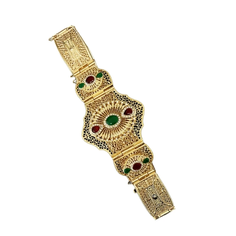 Ethnic Belt for Festival Theme Party Hollowed Crystal Waist Belt Moroccan Belt Dropshipping