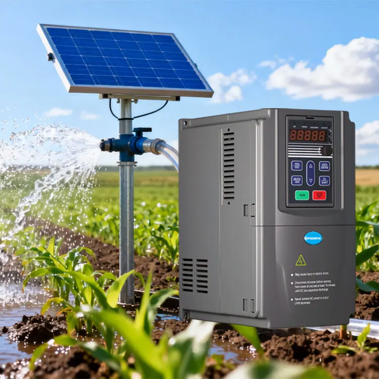 Solar VFD Pump Drive 5.5kW 3 Phase 220V MPPT Off Grid Solar Water Pump Inverter VFD Frequency Drive Solar Pump Inverter