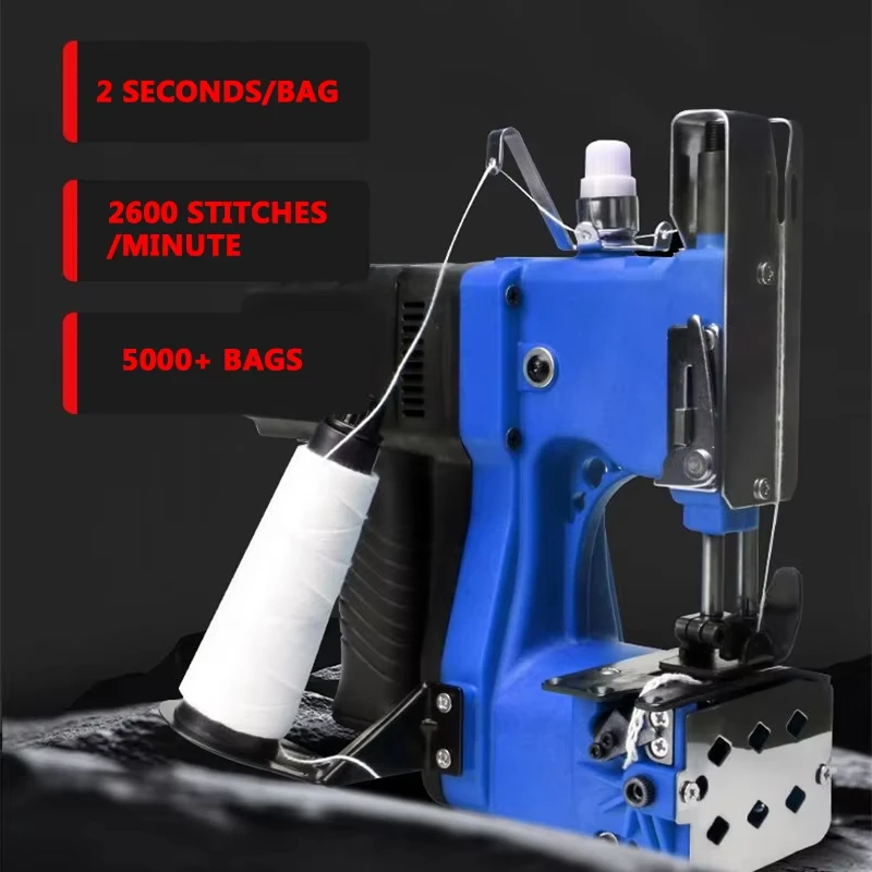 

GK-700 Portable Automatic Packaging Sealing and Overlocking Machine 220V Handheld Sewing Machine Small Gun Sewing Machine