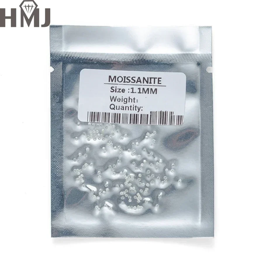 Big Save Wholesale Round Moissanite Stones Melee Size 0.7mm-2.9mm D Color  2ct 5ct 10ct 50ct 100ct DIY Beads for Jewelry Making