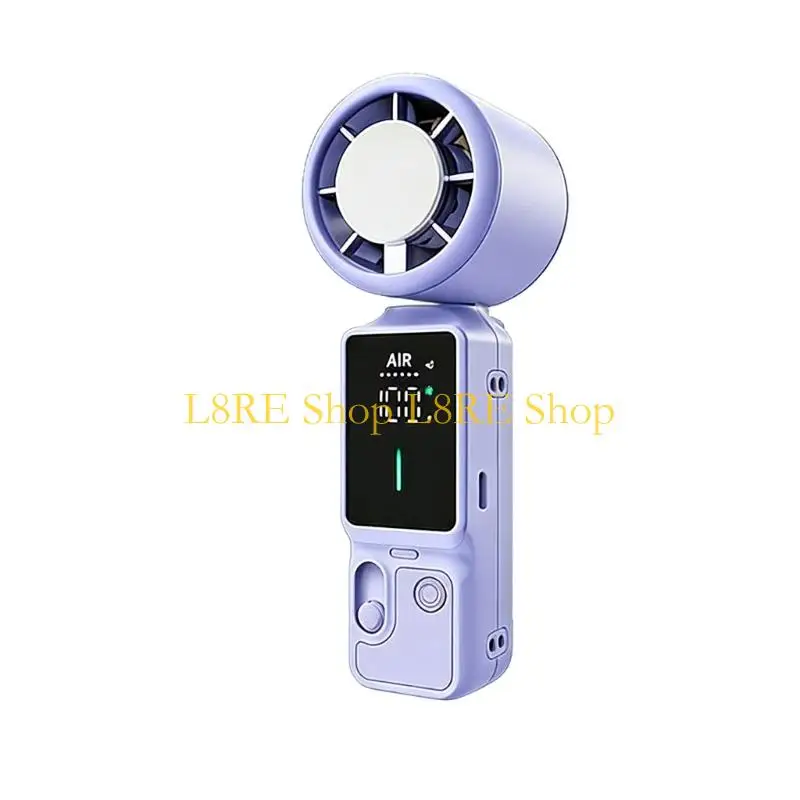 L8RE Portable Wearable Air whirler With 100 Speeds And Efficient USB Charging For Travel Gym Daily Commute