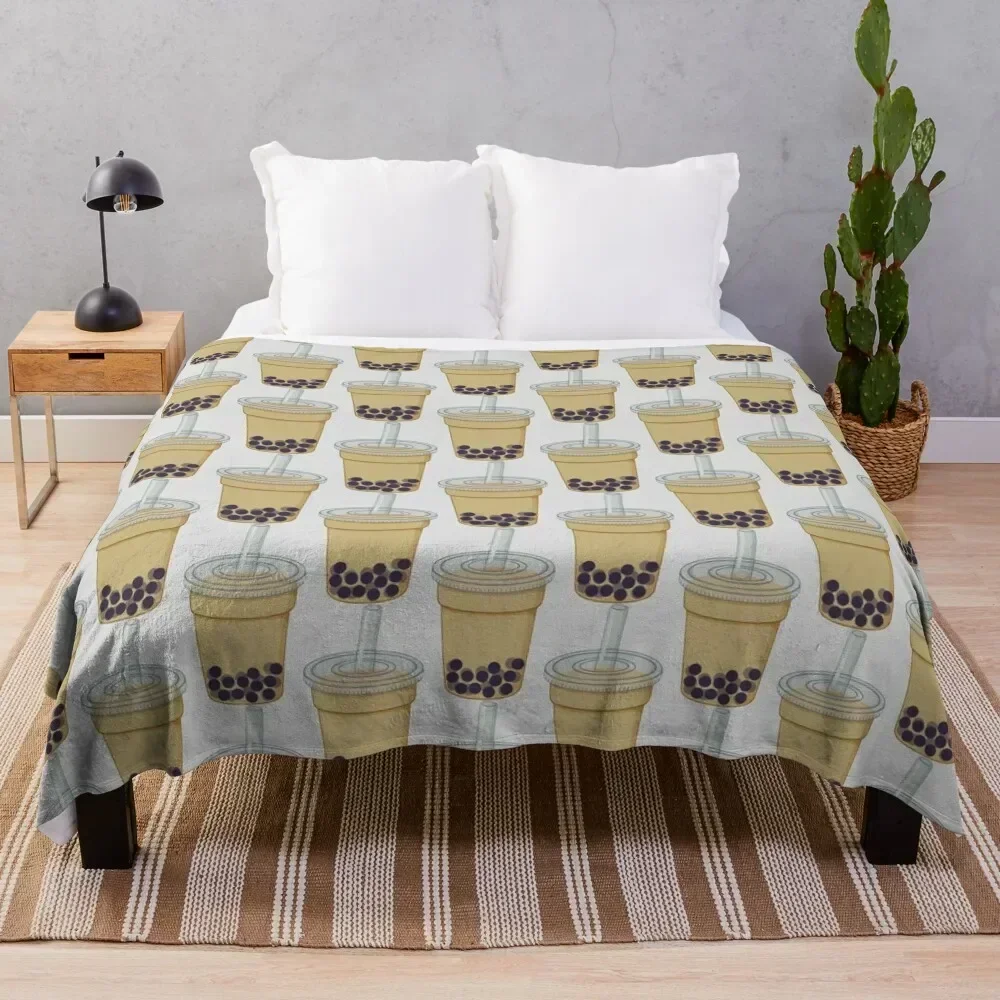 

Boba Tea Throw Blanket Heavy Warm Soft Beds Blankets warm winter Blankets Sofas Of Decoration Blankets