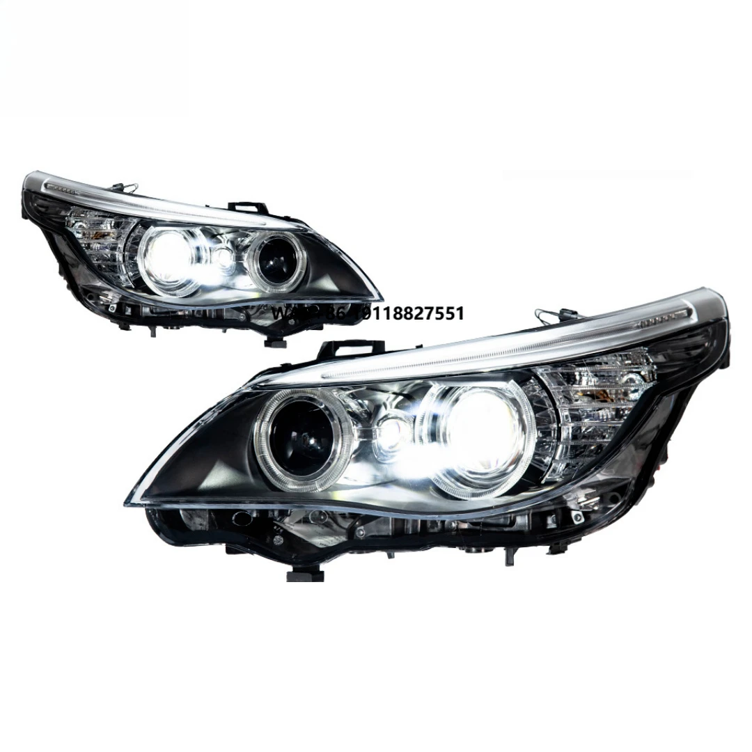 

For 5 Series E60 E61 530i 535i 2003-2009 LED Headlight Projector Lens DRL Automotive Accessories 12V New