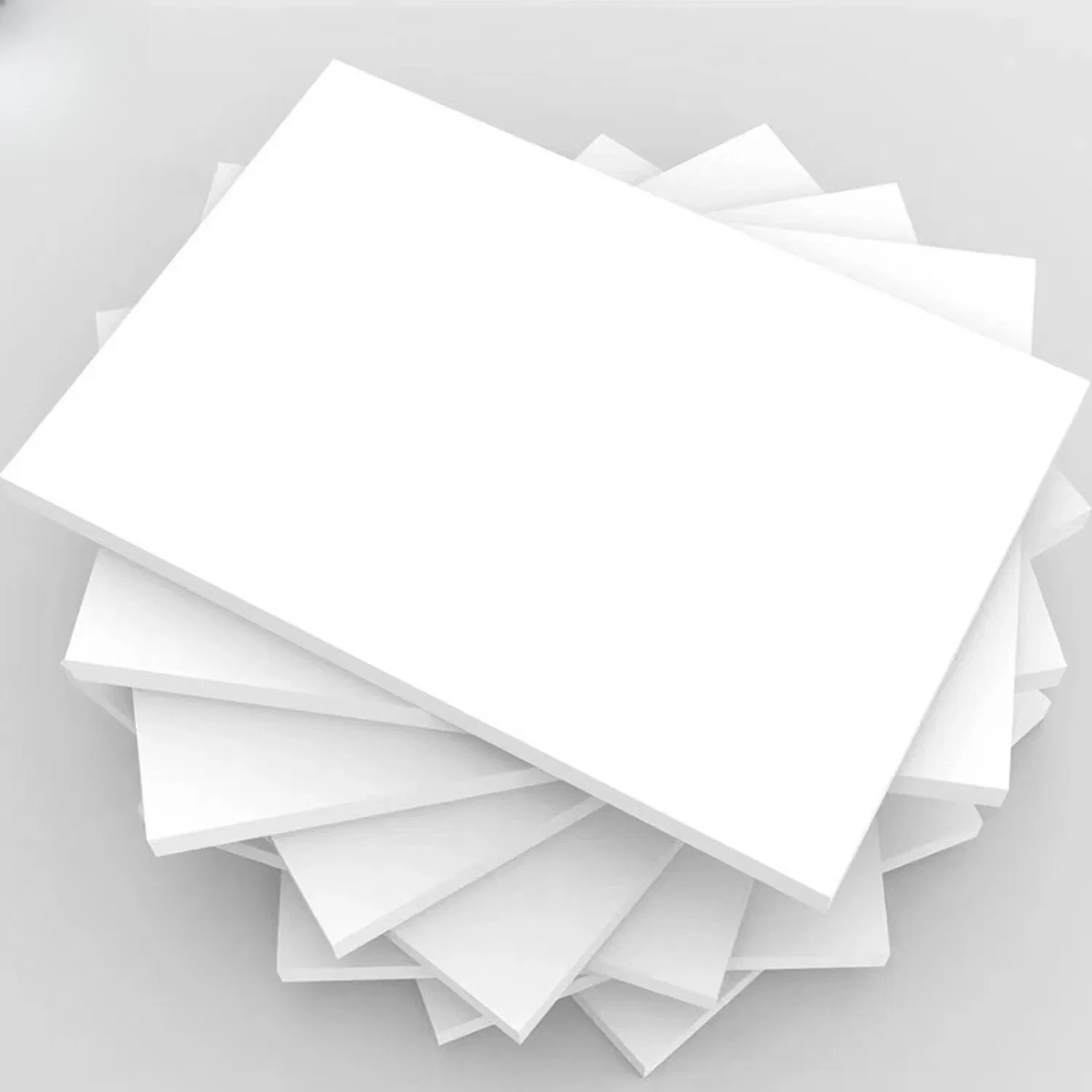 

3-15mm Thick 100x100mm 200x200mm 200x300mm White PVC Foam Board DIY Model Building Material