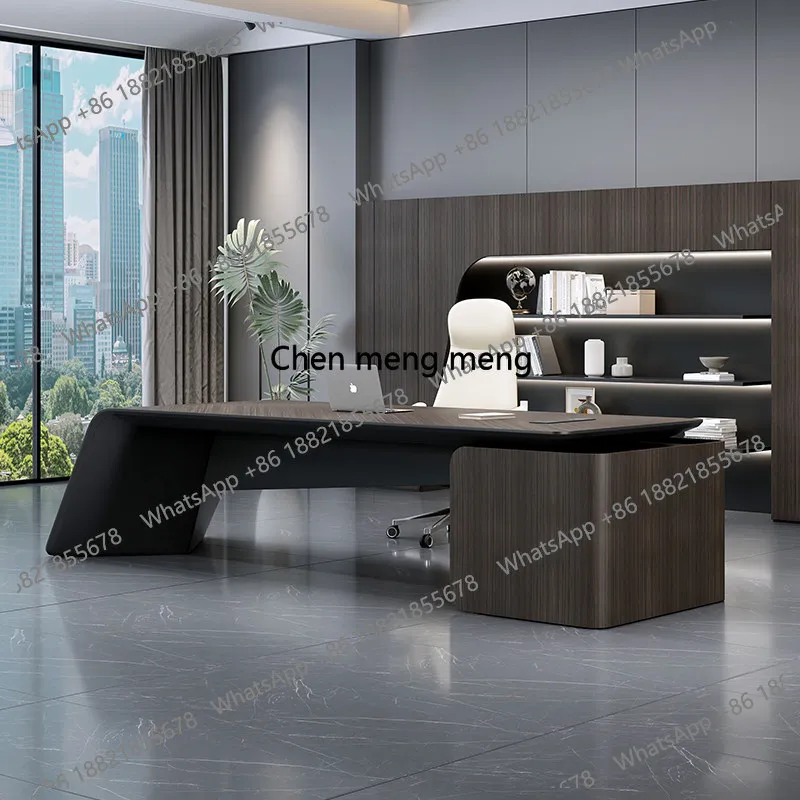 

180 to 360 cm Top luxury designer president boss Desk table computer desk office Room desks Tables pliante home furniture