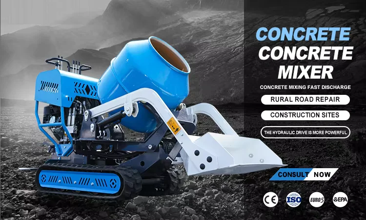 Gute Qualität Mini Beton Mixer Track Dumper Automatische Selbst Laden Beton Mixer Lkw Kleine Diesel Beton Mixer Angepasst – Detail 2