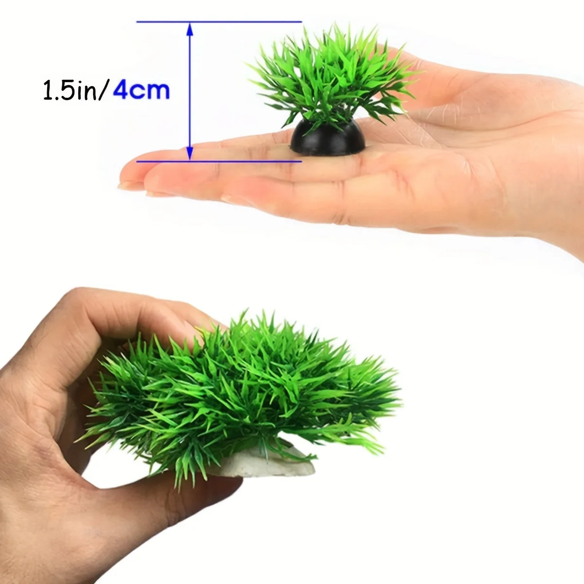 Aquarium Artificial Plastic Plants Decoration, Pink Cherry Blossom Tree & Grass Aquarium Decor Set, For Goldfish Betta Fish Tank