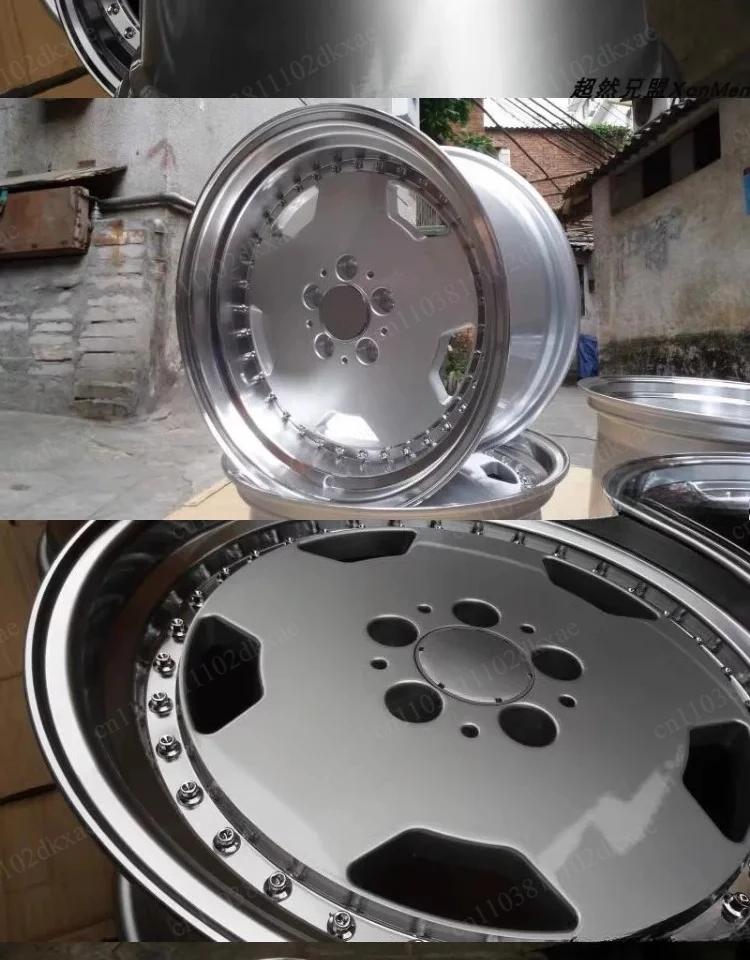 8J 8.5J 9.5J 10J Tiefbettfelgen für W140 W201 W126 W124 A3 17 18 19 Zoll Alufelgen PKW-Räder