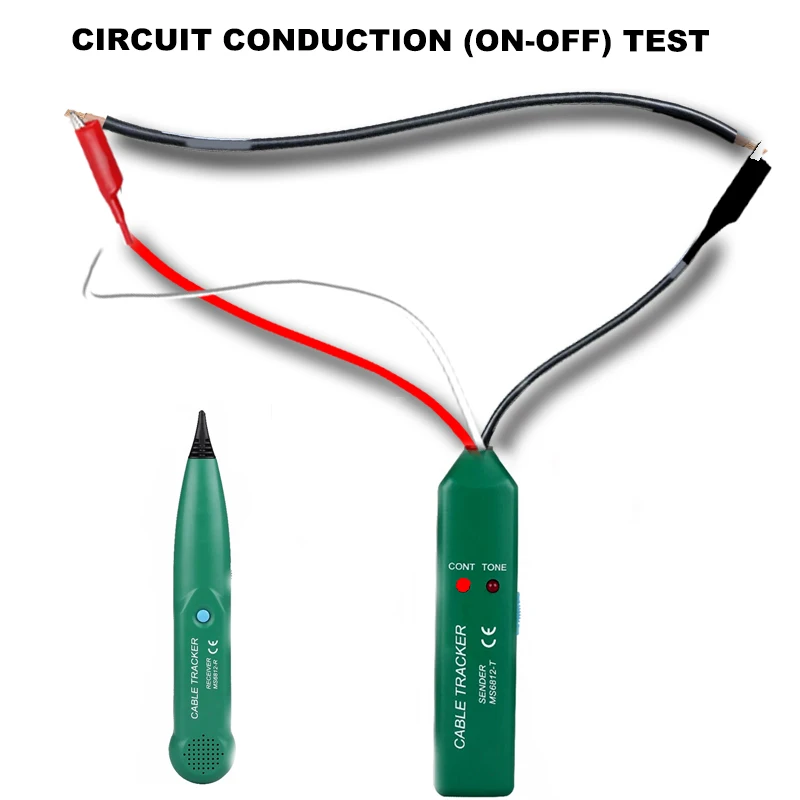 MS6812 كابل المقتفي تستر المهنية خط LAN كاشف UTP STP سلك الهاتف التتبع نقطة التوقف تشخيص لهجة