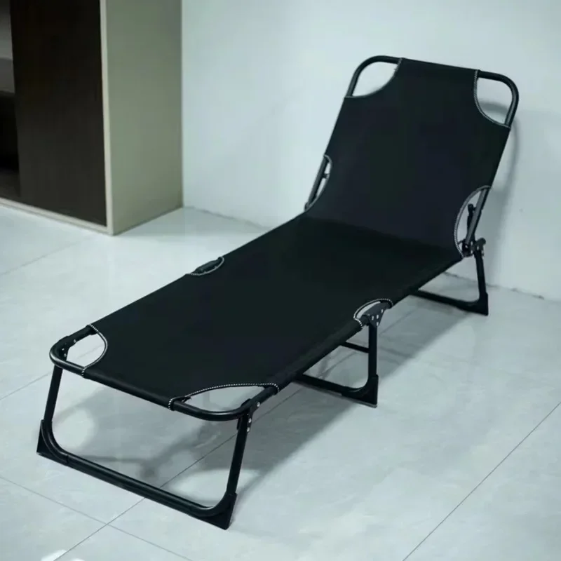 Chair Outdoor Leisure Folding Bed Lying Single Household Adjustable Sitting and Lying