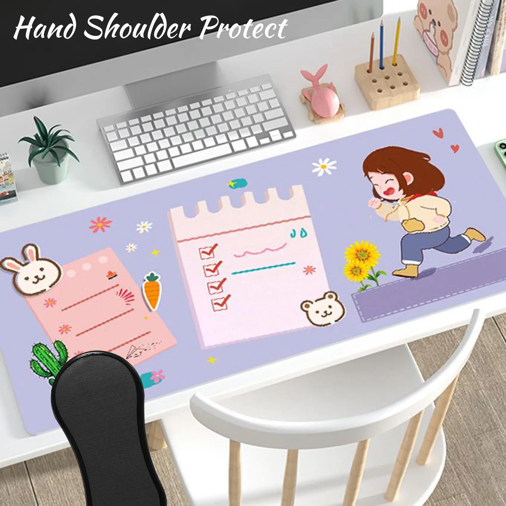 Hand Shoulder Protect Armrest Pad Desk Attachable Computer Table Arm Support Mouse Pads Arm Wrist Rests Chair Extender For Table