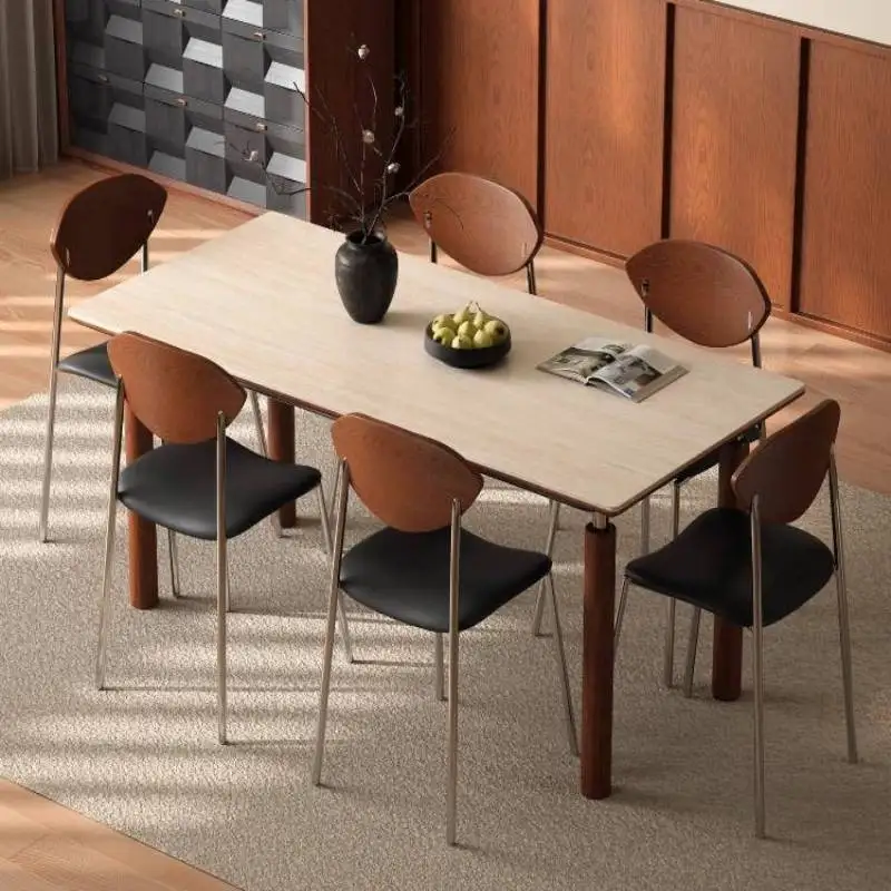 

Minimalist Vintage Kitchen Table Beige Unique Nordic Wood Kitchen Table Marble Luxury Space Muebles Para Hogar Furniture Home