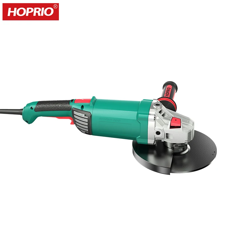 HOPRIO angle grander cutter machine 220V 2600W 5500RPM 9 inch brushless grinder manufacturer