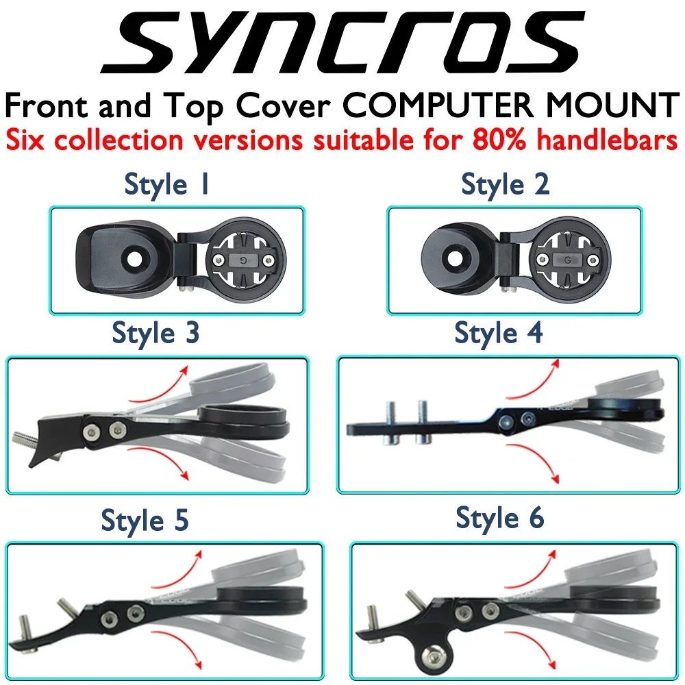 SYNCROS-Support d'ordinateur en alliage pour guidon de vélo, pièces de vélo de route universelles, montage rapide intégré, CRESTON IC SL, ADDnausée RC, IC, IM, 6 styles