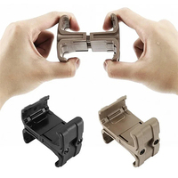 Tactical Rifle Magazine Parallel Connector Clip for AK/AR15/M4 - Spring Dual Mag Parallelizer Airsoft Accessory