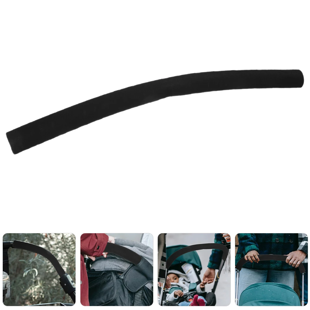 4 Pcs Children's Bicycle Handlebars Anti-slip Protector Gloves Foam Cover Baby Stroller Grip Black