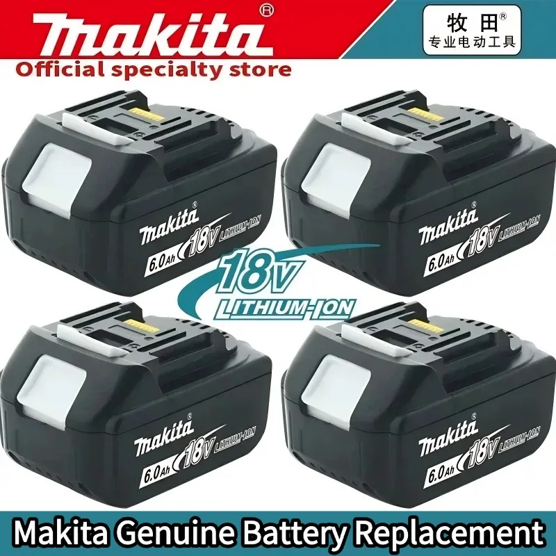

100% Original Makita 6Ah/5Ah/3Ah for Makita 18V Battery BL1830B BL1850B BL1850 BL1840 BL1860 BL1815 Replacement Lithium Battery