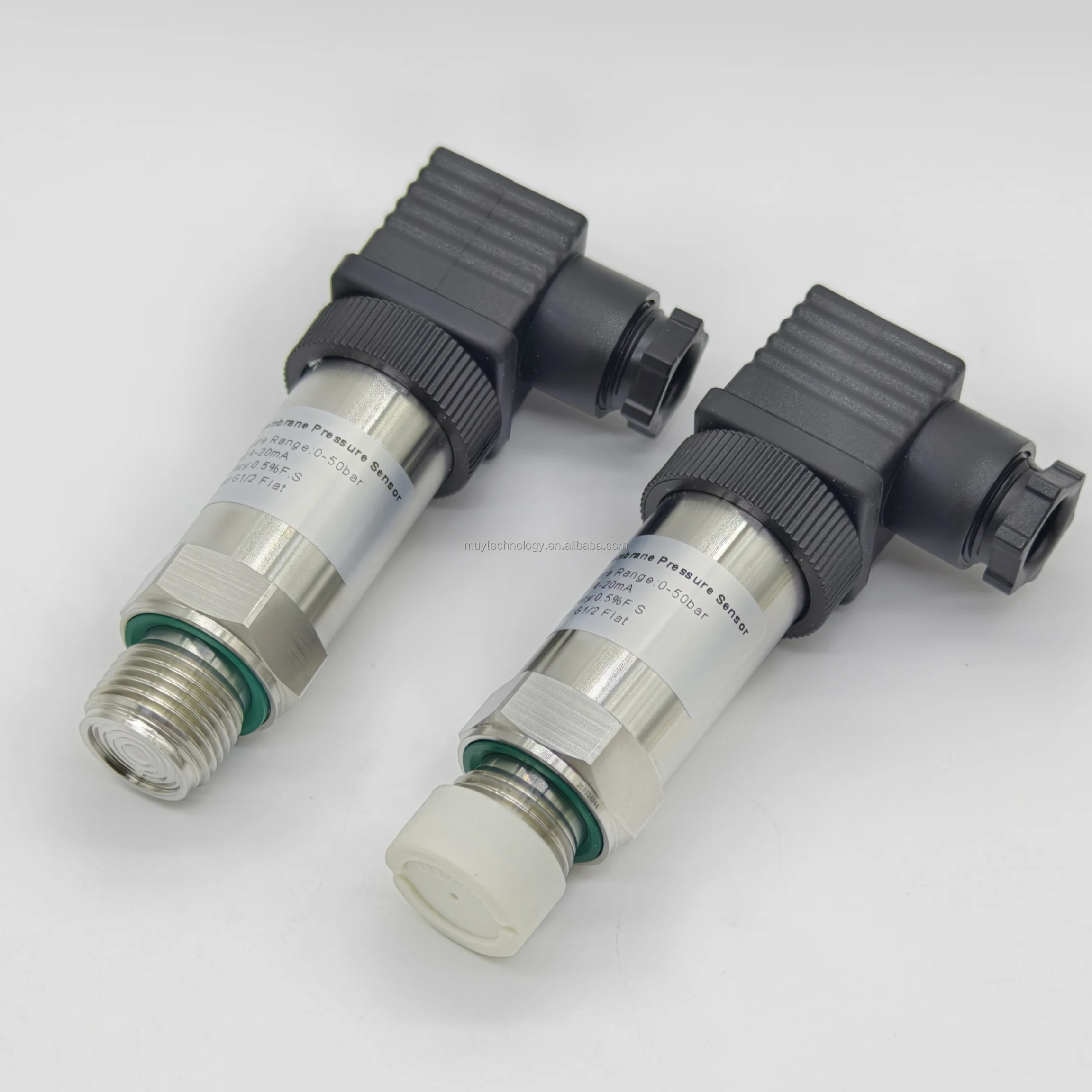 Customized membrane pressure sensor food grade 0-16bar G1/4 thread 4-20mA output flat film pressure transmitters for beer