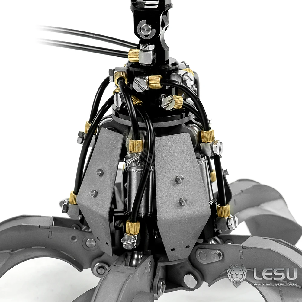 LESU – poignée hydraulique à peler Orange, de rechange pour grue RC 1/14, benne de voiture, camion benne, modèle Toucan, accessoires, jouets pour adultes TH22566