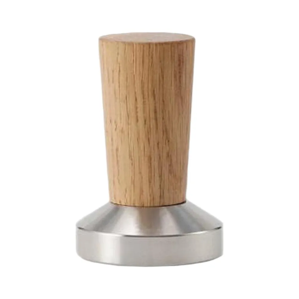 For Espresso Tamper 51mm Stainless Steel Construction with Wooden Handle for Reliable Daily Tamping Performance