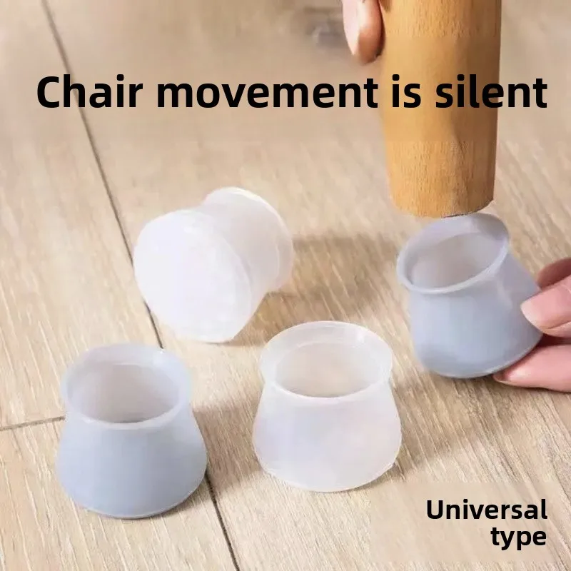 Mute Wear-resistant Table Chair Foot Covers Anti-slip Stool Leg Pads Easy to Fade Summer Regular Thickness Short Sleeve