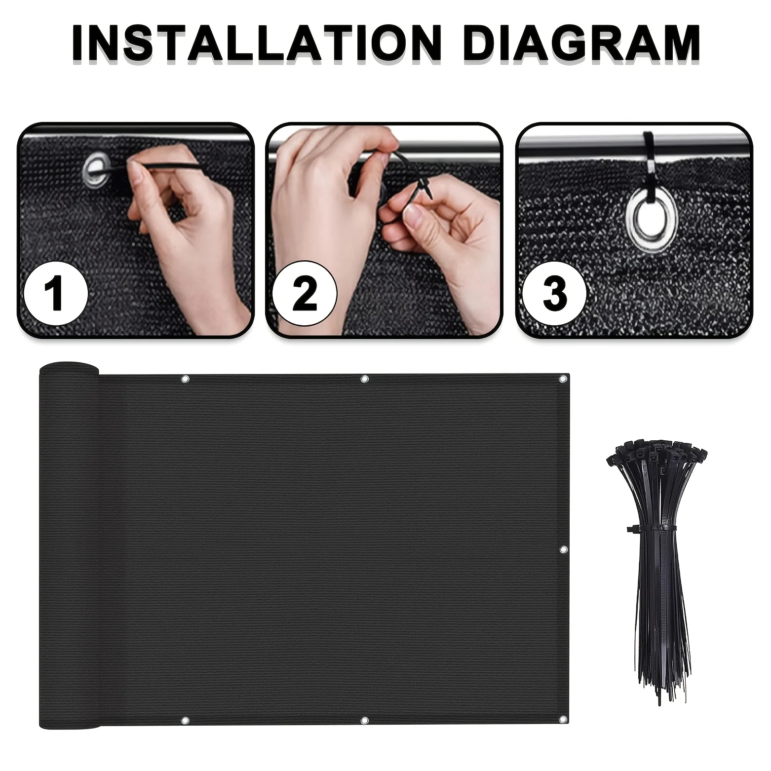 【شبكة مظلة العشب】هذا شبكة المظلة الشمسية، معززة بخياطة مزدوجة الخيوط وتغليف الحواف متعدد الطبقات، تتمتع بمقاومة ممتازة للرياح