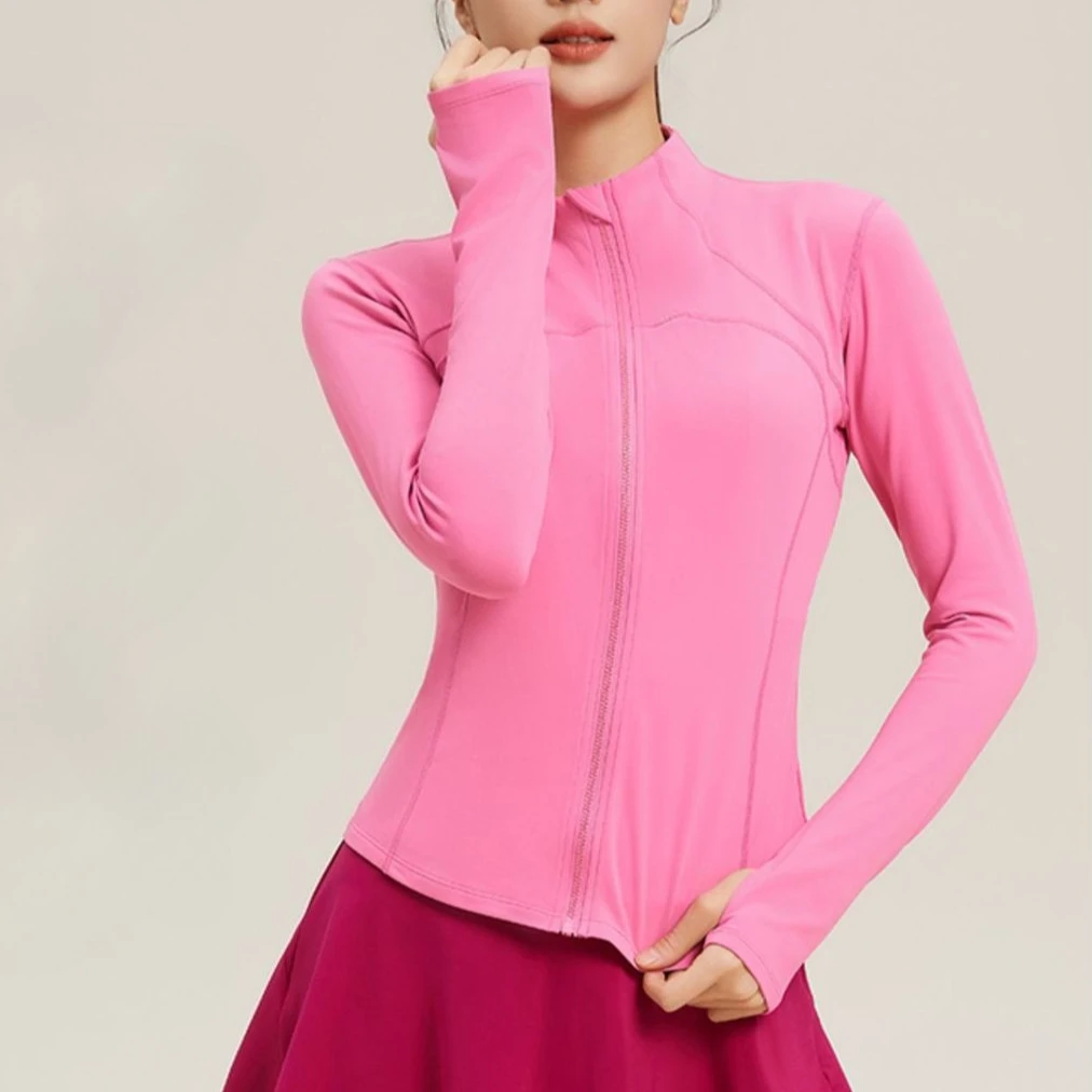 

Jackets for Women Fit Coat Women Women Jacket Zippers Casual Wear Long Sleeve Tight Yoga Clothing Slimming Yoga Sports Jacket