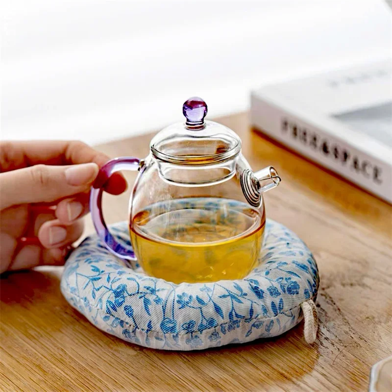 

120ml Dragon Egg Shape Heat Resistant Small Glass Teapot For One Person Use Kung Fu Tea For Home Office Tea Maker Teaware