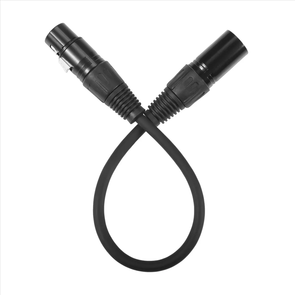 A64I XLR Male 3 Pin to XLR Female 5 Pin & XLR Female 3 Pin to XLR Male 5 Pin Audio Cable, for Microphone Stage Light