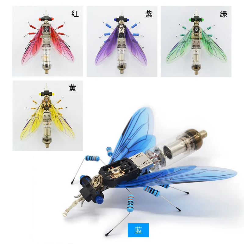 Modelo de insecto, maquinaria de Metal, rompecabezas, juguetes científicos para niños, Kit de aprendizaje tecnológico STEM DIY, juguetes educativos