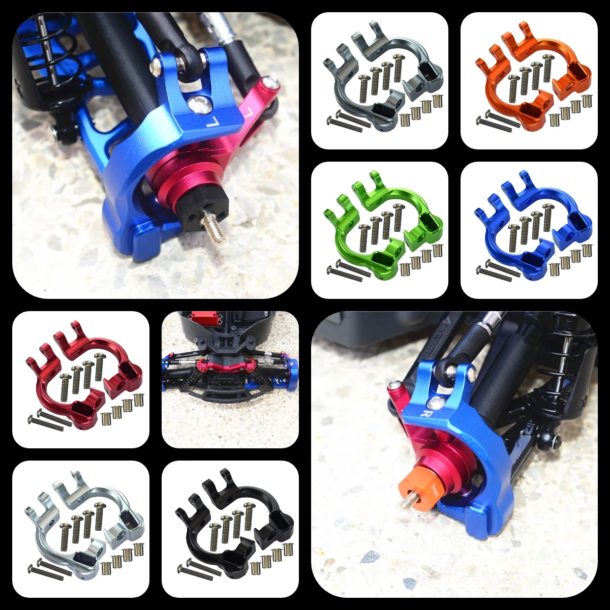 

Алюминиевые передние ступицы GPM C для ARRMA Granite Vorteks Kraton Typhon