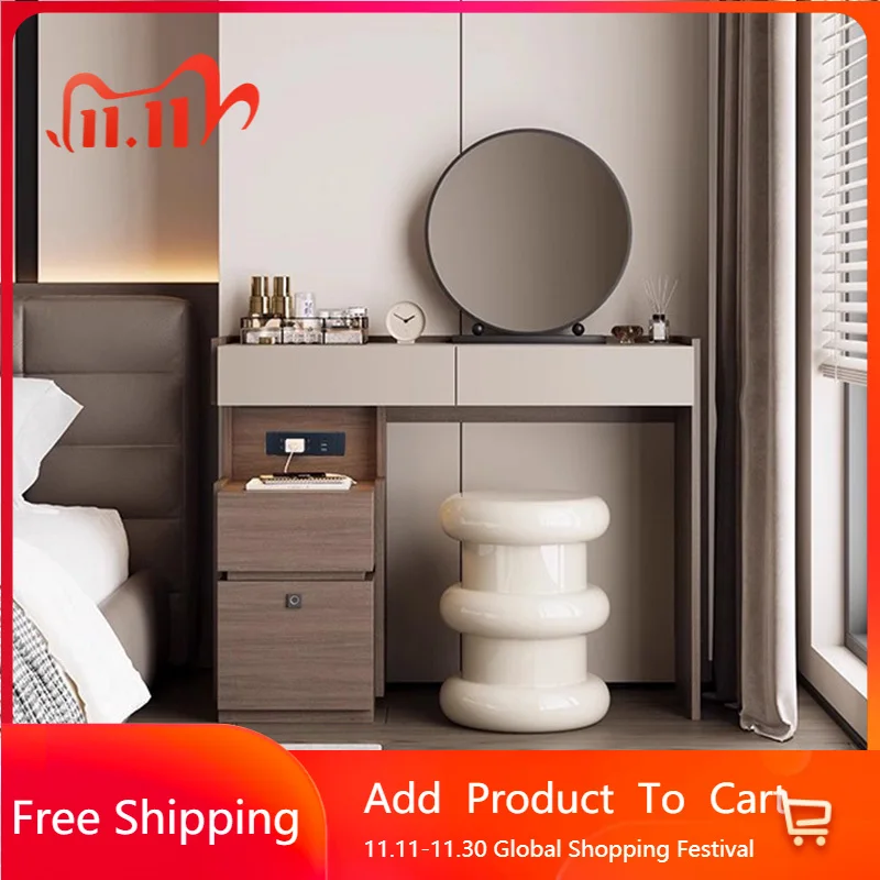 

Cosmetics Mirror Dressing Table Chair Mirror Makeup Computer Bedroom Dressing Table Modern Coffee Penteadeira Trendy Furniture