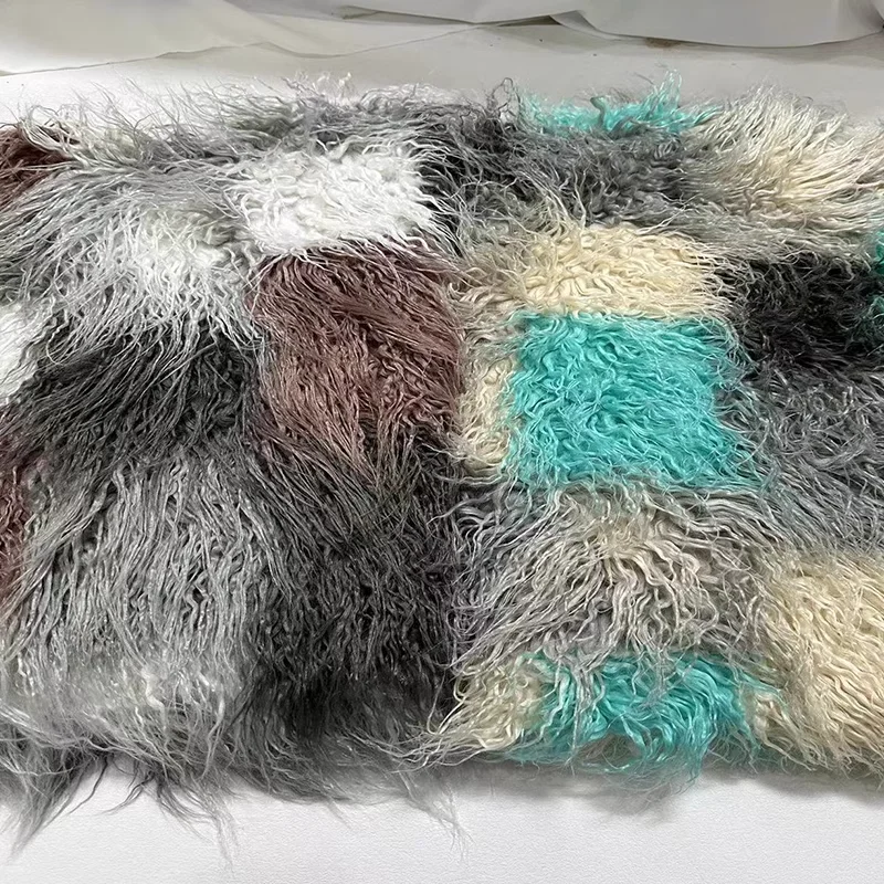 160*50cm 9cm long pile Beach fleece-like plush faux fur fabric for coat pillow case vest Fur collar plush fur tissu telas