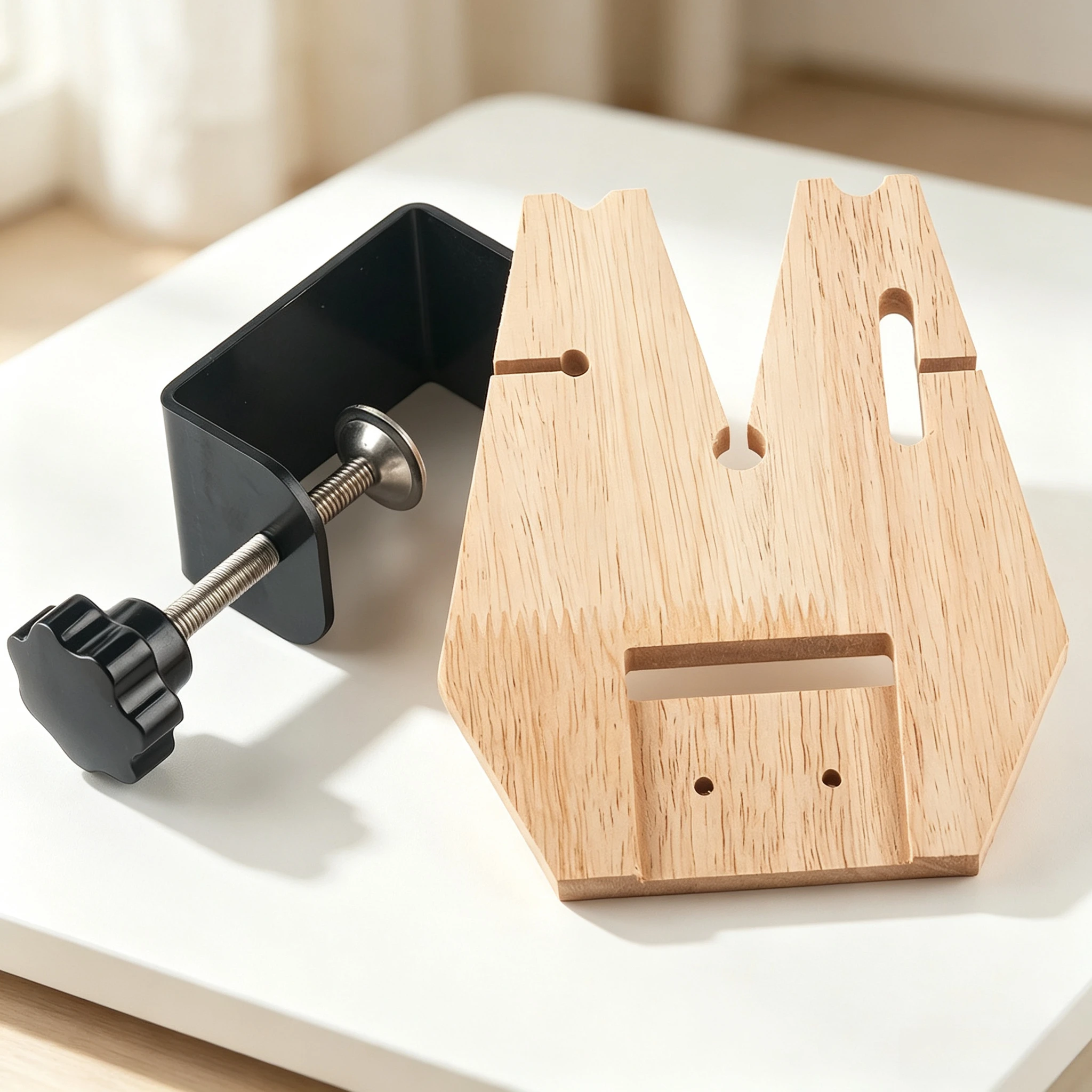 Wooden Bench Clamp Set Large Clamp for Workbench and Router Table Adjustable and Movable Jewelry Making DIY Tools