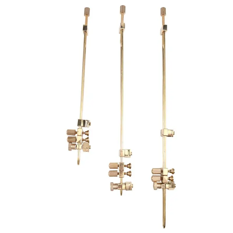 CGDS-Set Of 3 Brass Clamp Tools For Violin Repair, Luthier Essentials For Back Panel And Middle Seam Maintenance